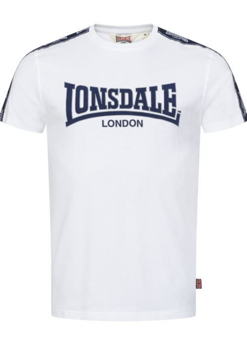 camiseta de hombre regular fit blanco/azul marino