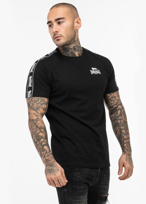 camiseta de hombre regular fit negro/blanco