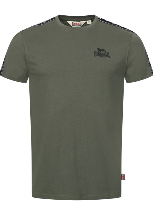 camiseta de hombre regular fit olive/negro/blanco