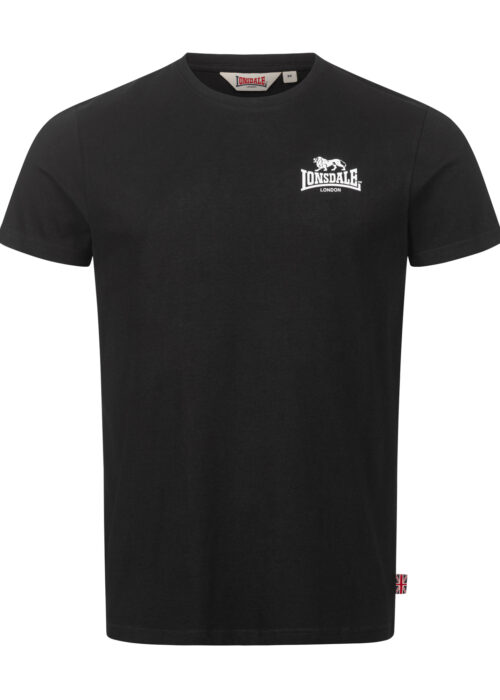 camiseta de hombre regular fit negro/blanco
