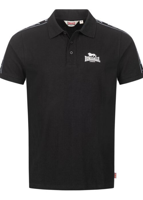 hombre polo regular fit negro/blanco