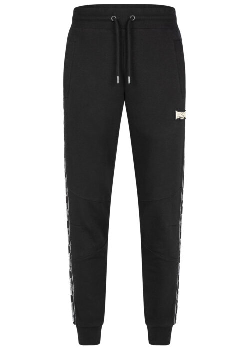 pantalón de hombre de chándal slim fit negro/blanco