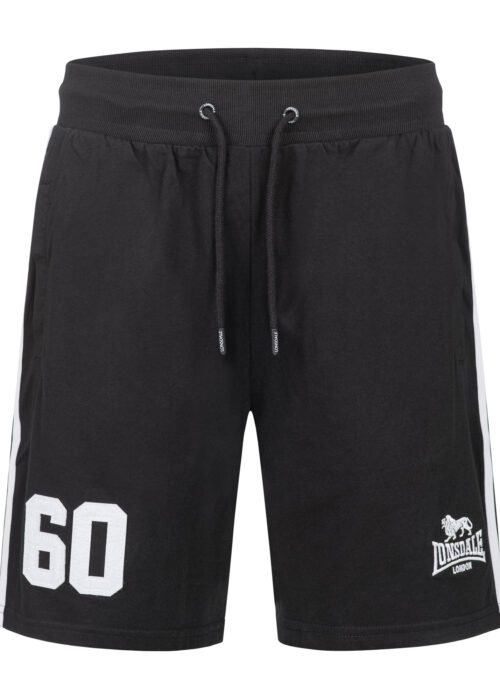 hombre pantalones cortos regular fit negro/blanco