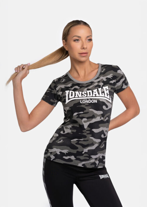 camiseta de mujer camo gris