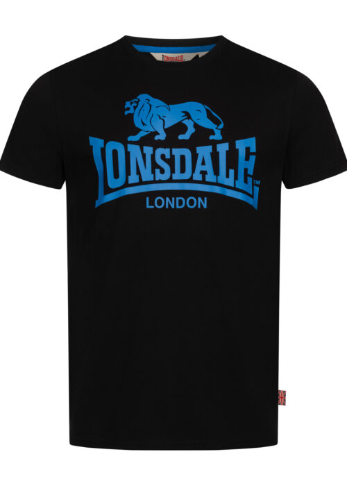 camiseta de hombre regular fit negro/azul