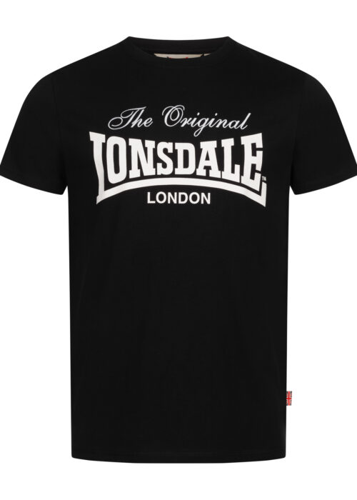 camiseta de hombre regular fit negro/blanco