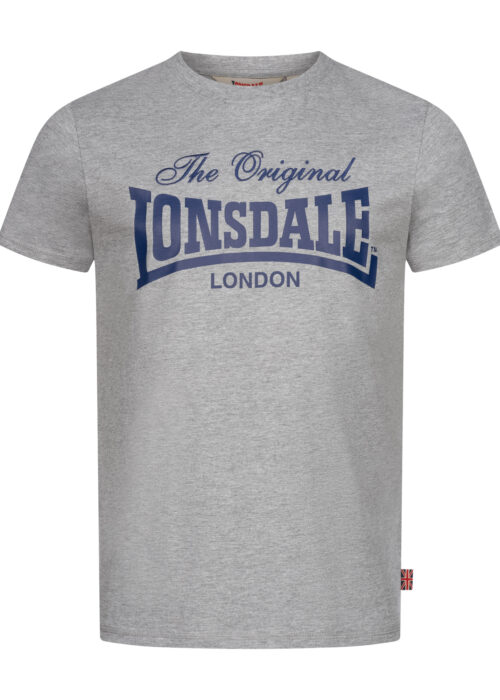 camiseta de hombre regular fit marl gris/azul marino