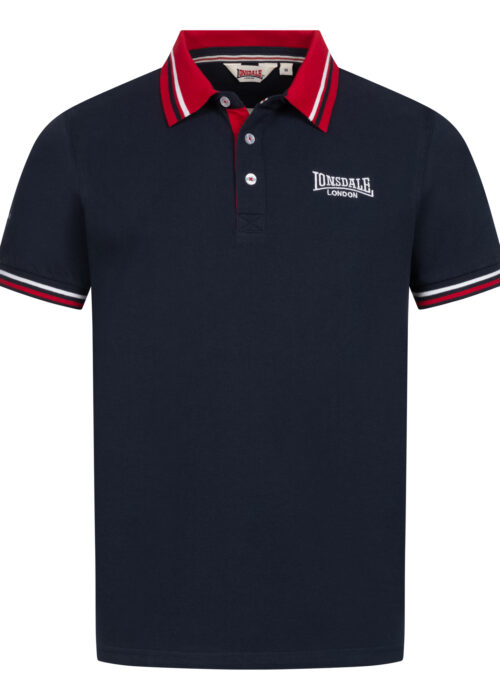 hombre polo regular fit azul marino/rojo/blanco