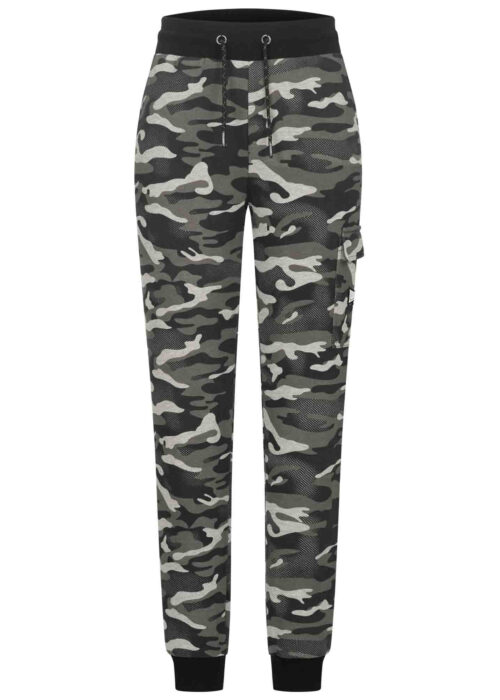 pantalón de mujer de chándal camo gris
