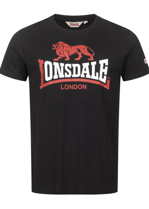 camiseta de hombre regular fit negro/rojo/blanco