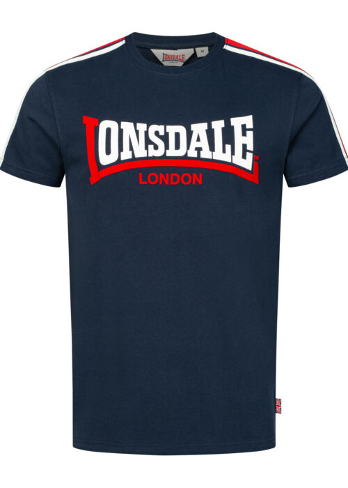 camiseta de hombre regular fit azul marino/blanco/rojo