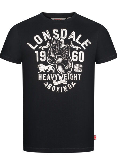 camiseta de hombre regular fit negro/ecru