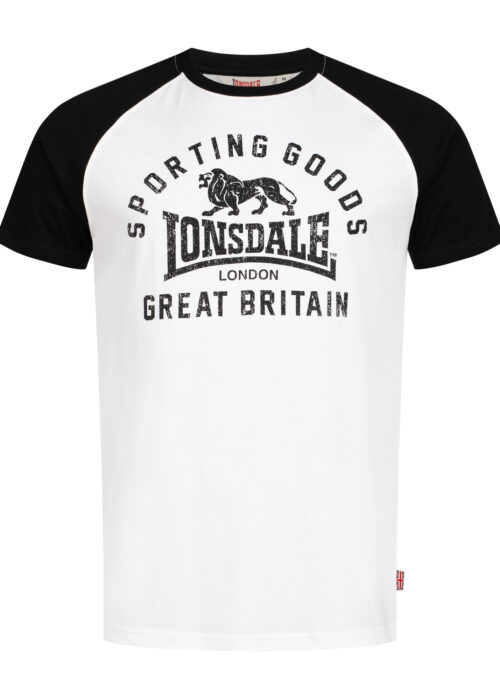 camiseta de hombre regular fit blanco/negro