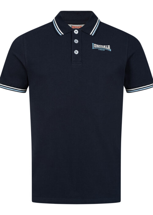 hombre polo regular fit azul marino/ice/off blanco