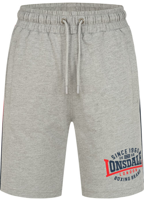 hombre pantalones cortos regular fit marl gris/azul marino/rojo