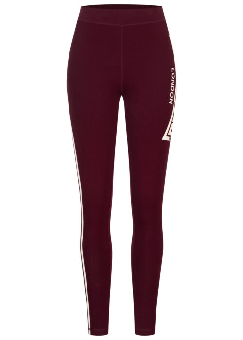 mujer leggings oxblood/ecru