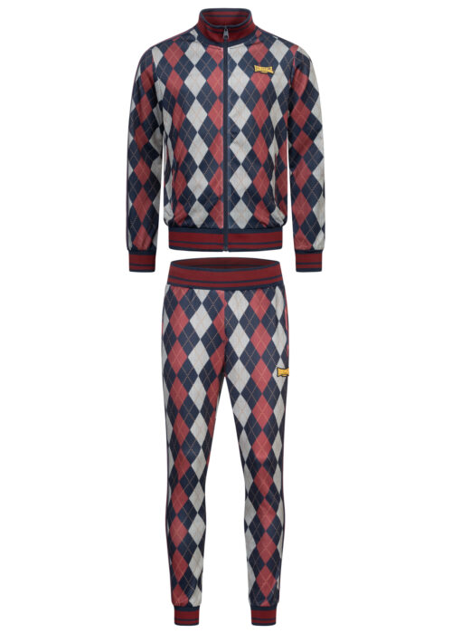 hombre chándal slim fit rojo/dark azul marino/ecru