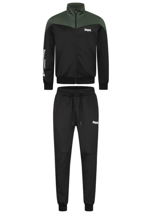 hombre chándal regular fit negro/olive/blanco