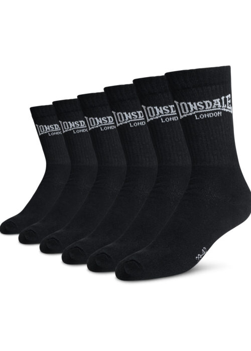 unisex sportsocken 6er pack negro/blanco
