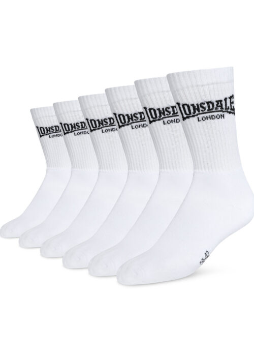 unisex sportsocken 6er pack blanco/negro