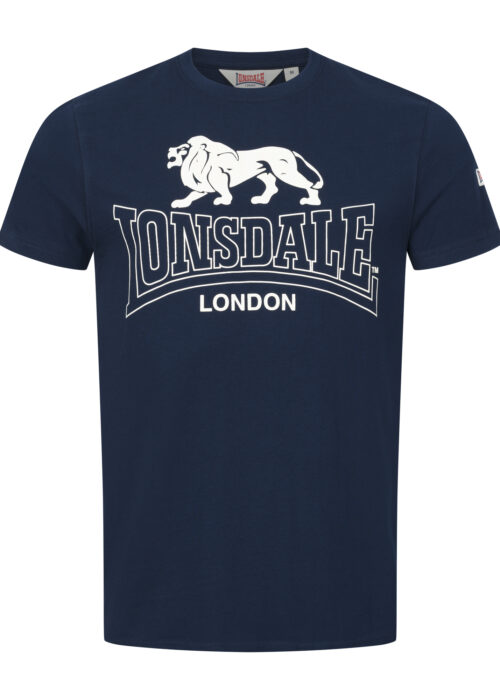 camiseta de hombre regular fit dark azul marino/ecru