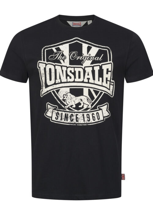 camiseta de hombre regular fit negro/ecru