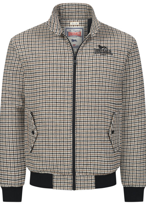 chaqueta de hombre slim fit beige/negro