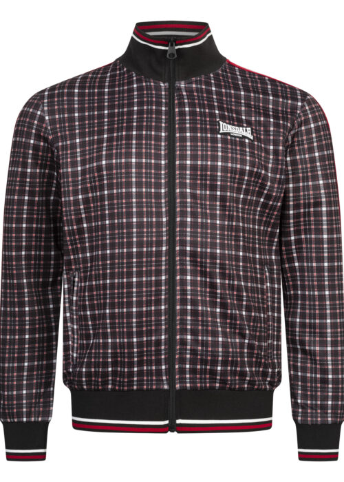 chaqueta de hombre de entrenamiento regular fit negro/rojo/blanco