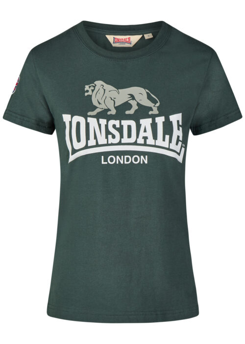 camiseta de mujer verde/blanco