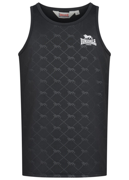 hombre funktionssinglet regular fit negro/blanco