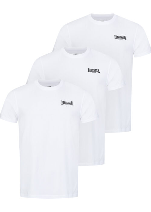 hombre unterziehshirt slim fit dreierpack blanco