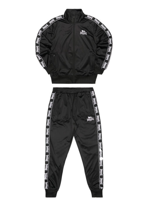 hombre chándal regular fit negro/blanco