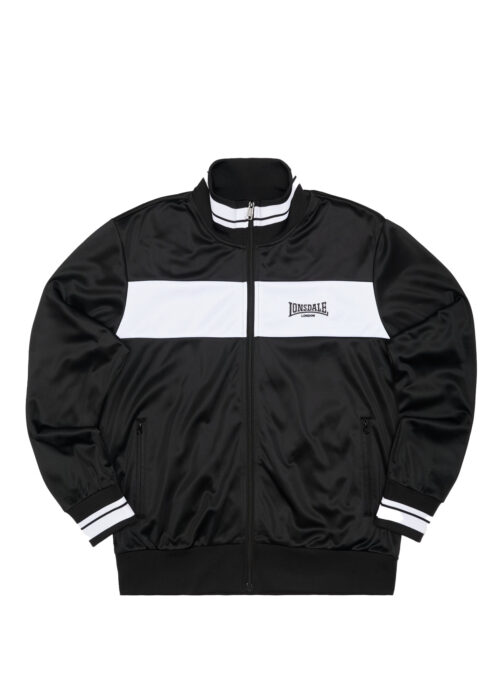 chaqueta de hombre de entrenamiento regular fit negro/blanco