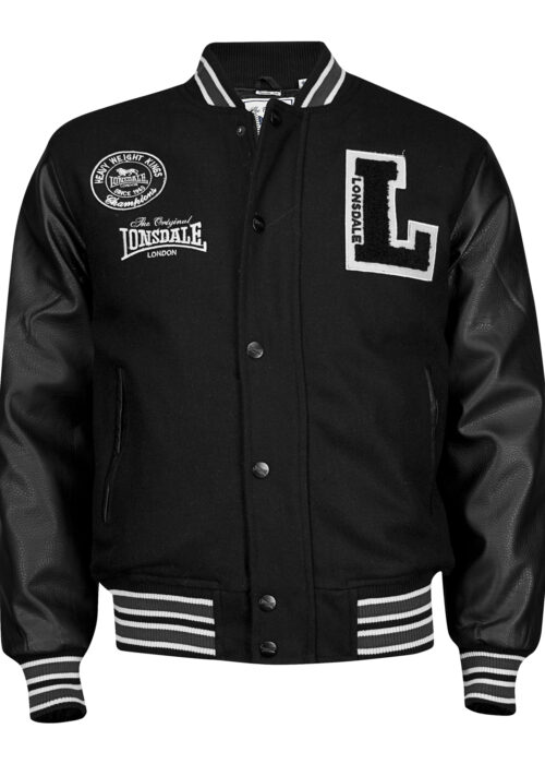hombre college chaqueta negro