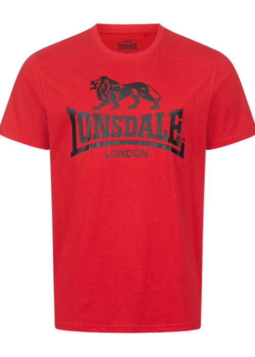 camiseta de hombre regular fit rojo/negro