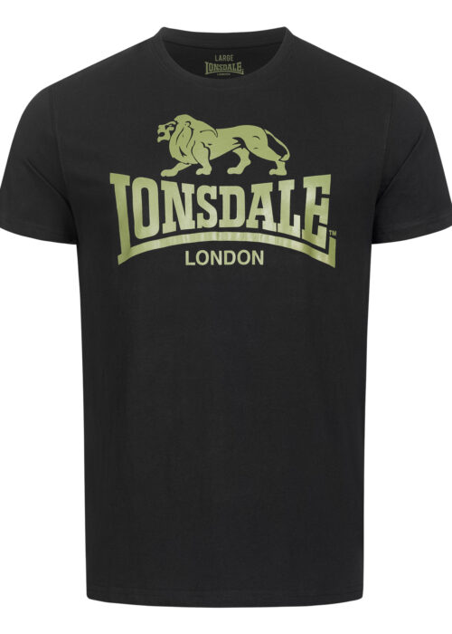 camiseta de hombre regular fit negro/olive