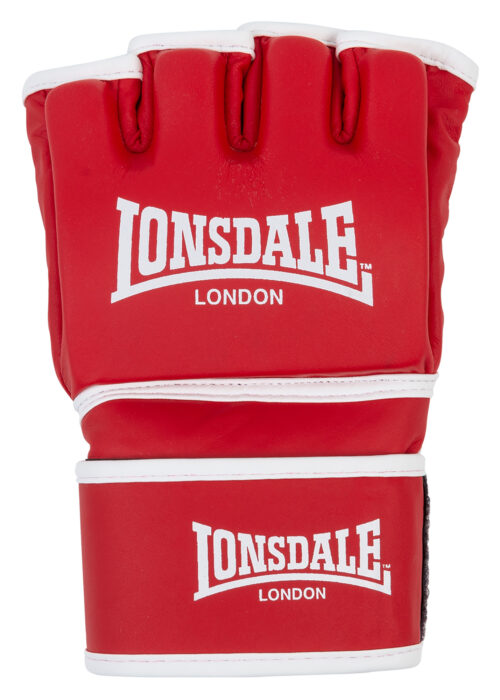 mma trainingshandschuhe de polipiel rojo/blanco