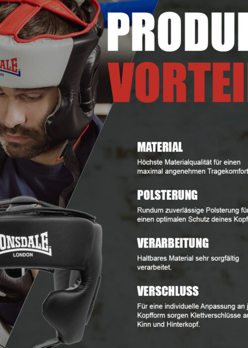 kopfschutz de polipiel negro/blanco