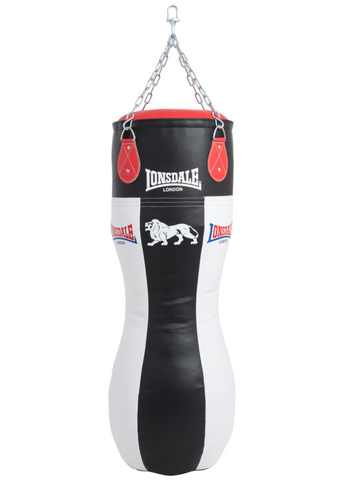 body und uppercut boxsack de polipiel negro/blanco/rojo