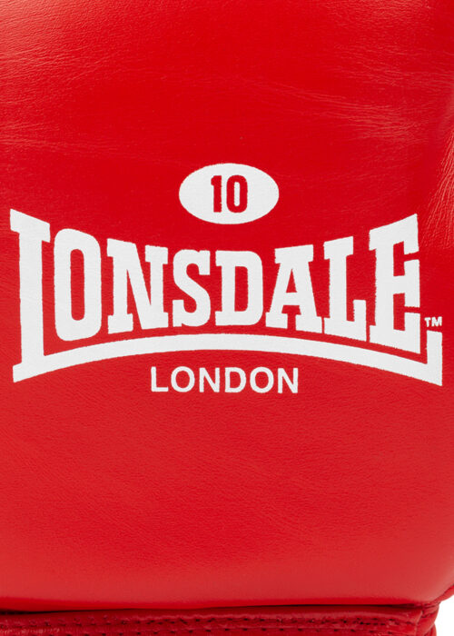 contest guantes profesionales de boxeo de cuero rojo