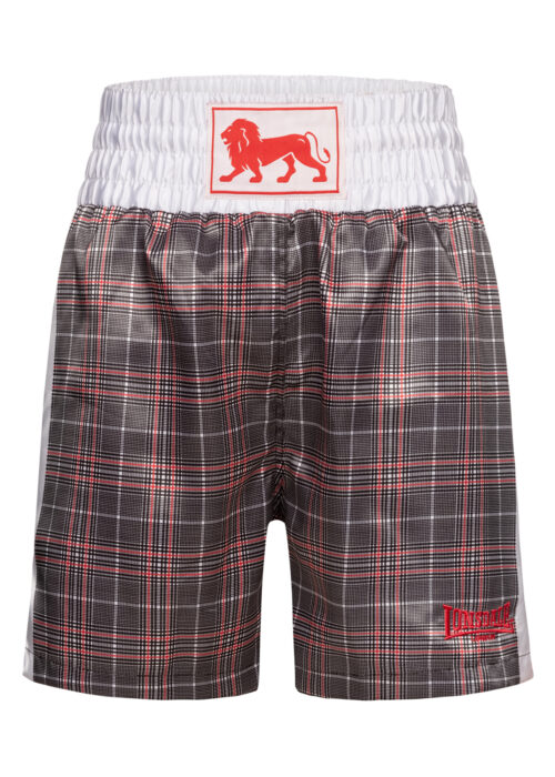 pantalón de hombre de boxeo blanco/negro/rojo