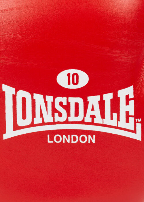 guantes profesionales de boxeo de cuero rojo