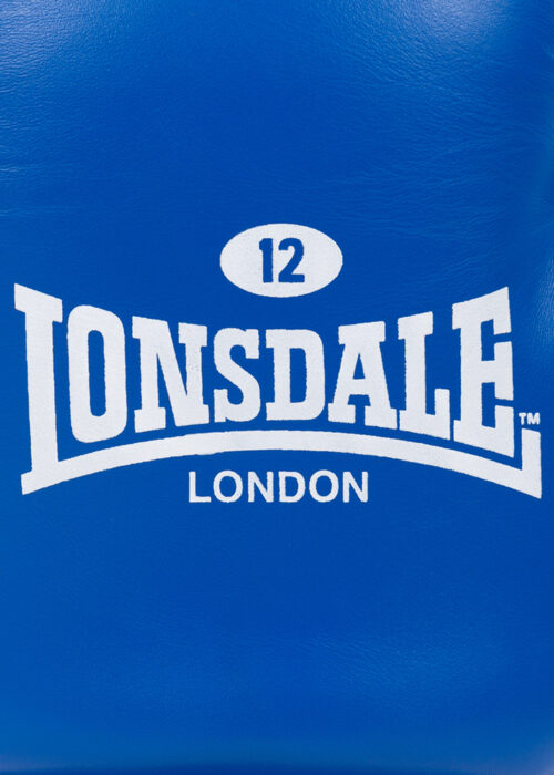 guantes profesionales de boxeo de cuero azul