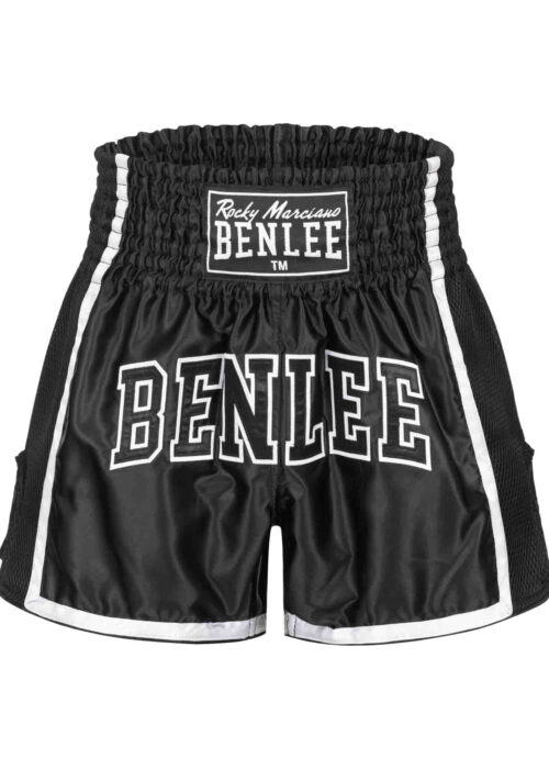 hombre thaibox pantalón negro/blanco