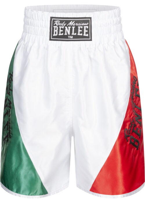 pantalón de hombre de boxeo blanco/verde/rojo