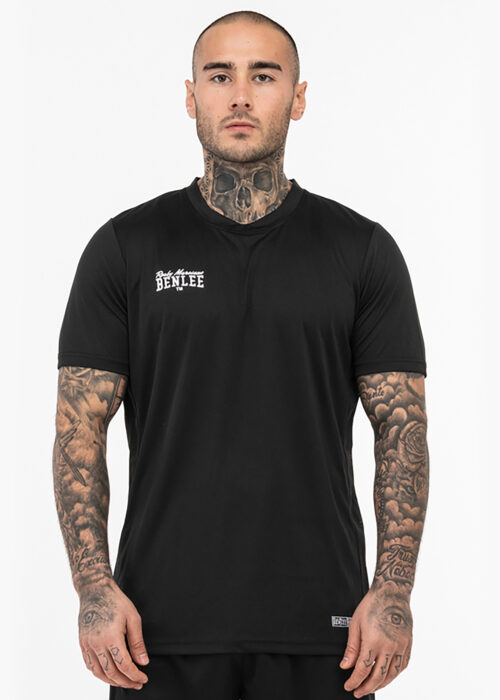 camiseta de hombre técnica slim fit negro