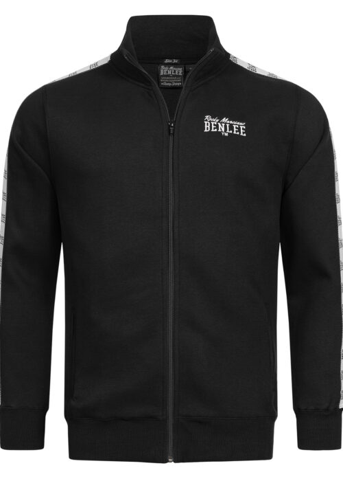 hombre sweatjacke con cremallera slim fit negro