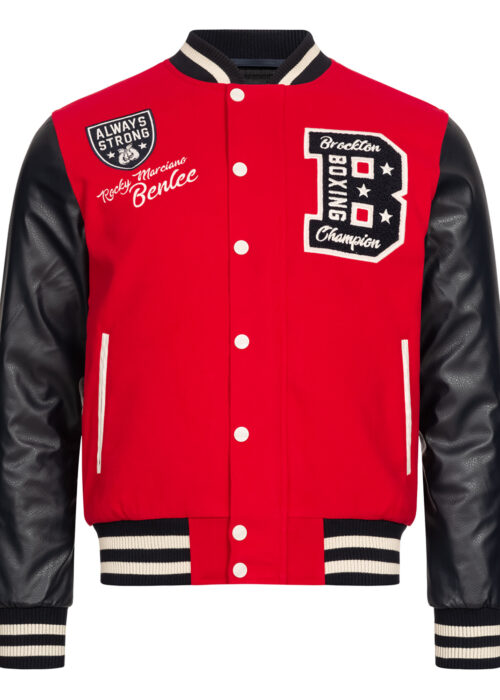 hombre college chaqueta rojo/azul marino/ecru