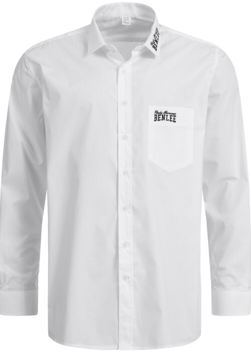 hombre langarmhemd regular fit blanco