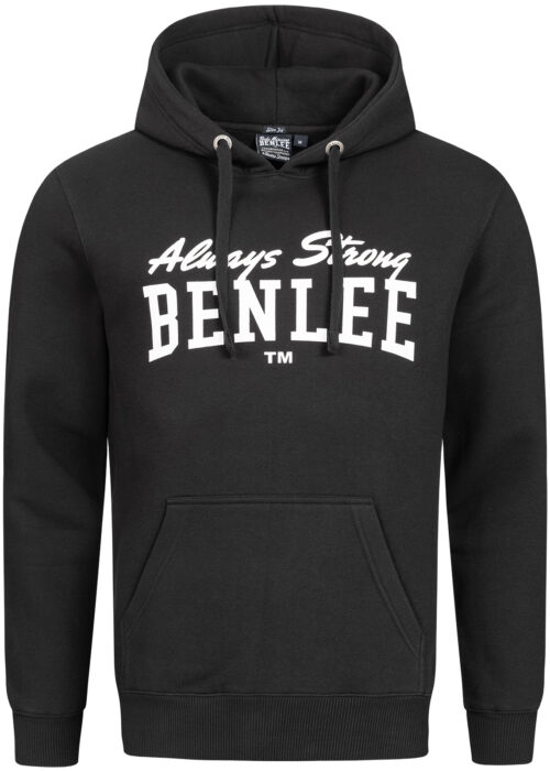 sudadera de hombre con capucha slim fit negro